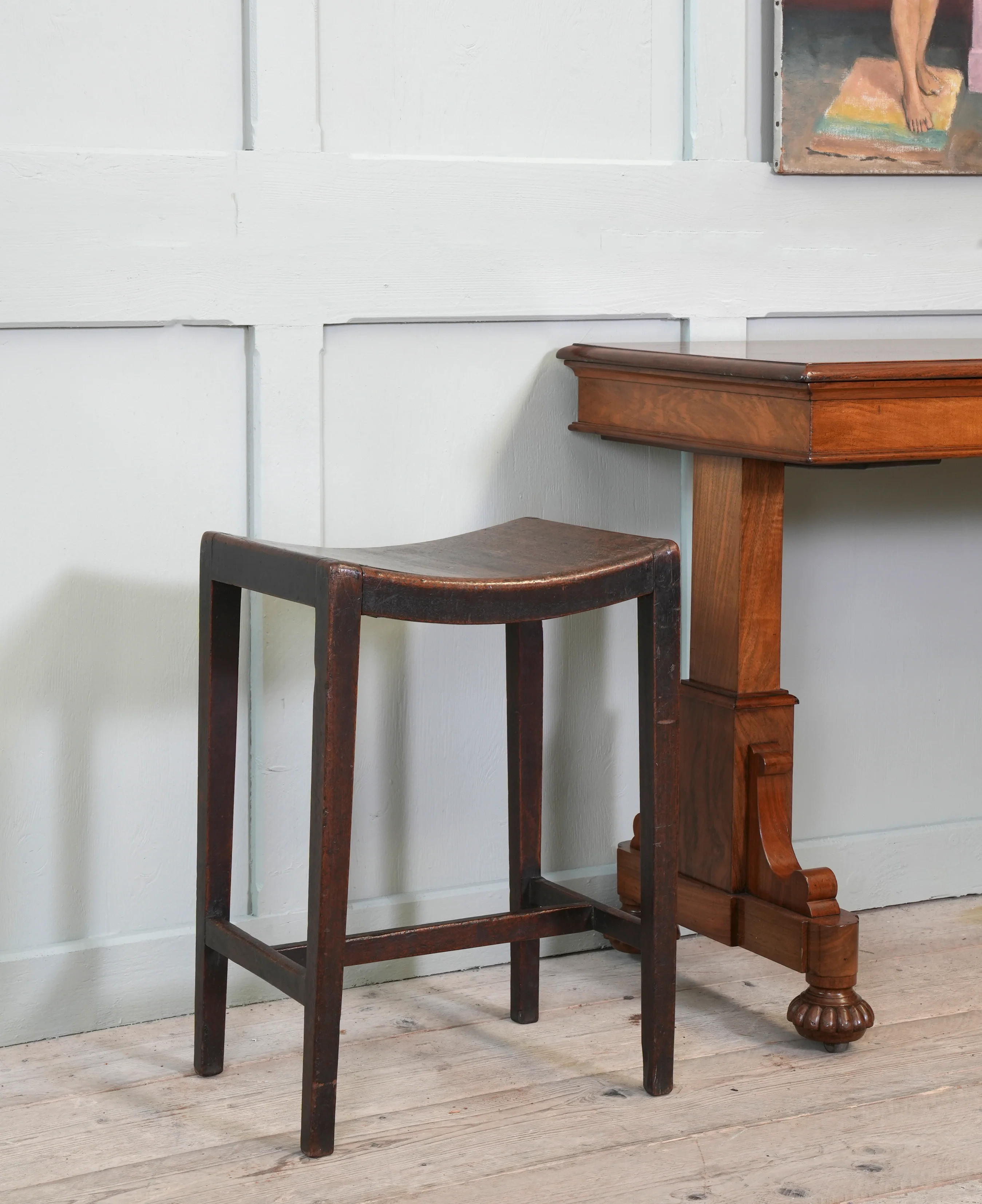 A George III Mahogany Stool - Image 2