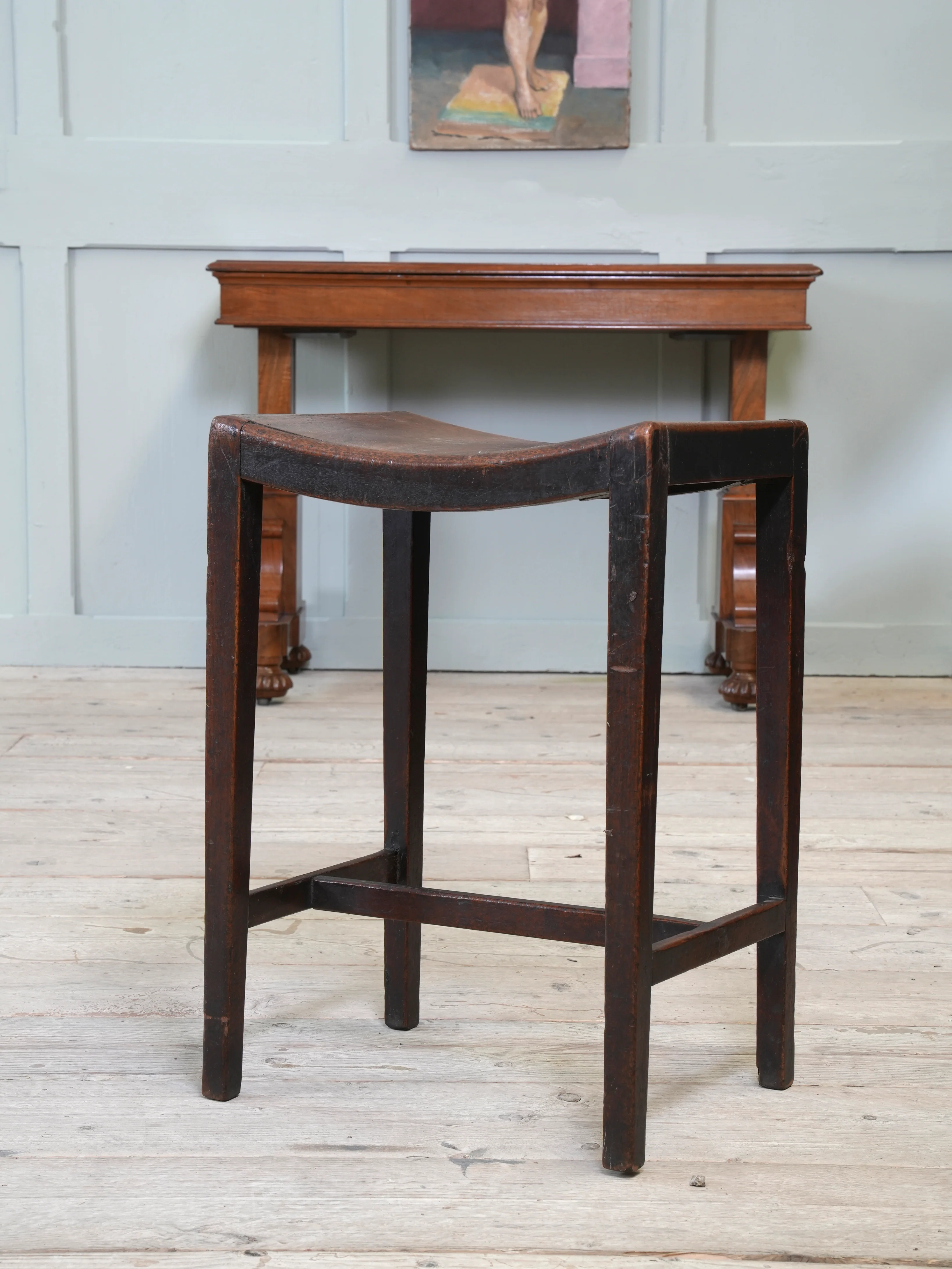 A George III Mahogany Stool - Image 3