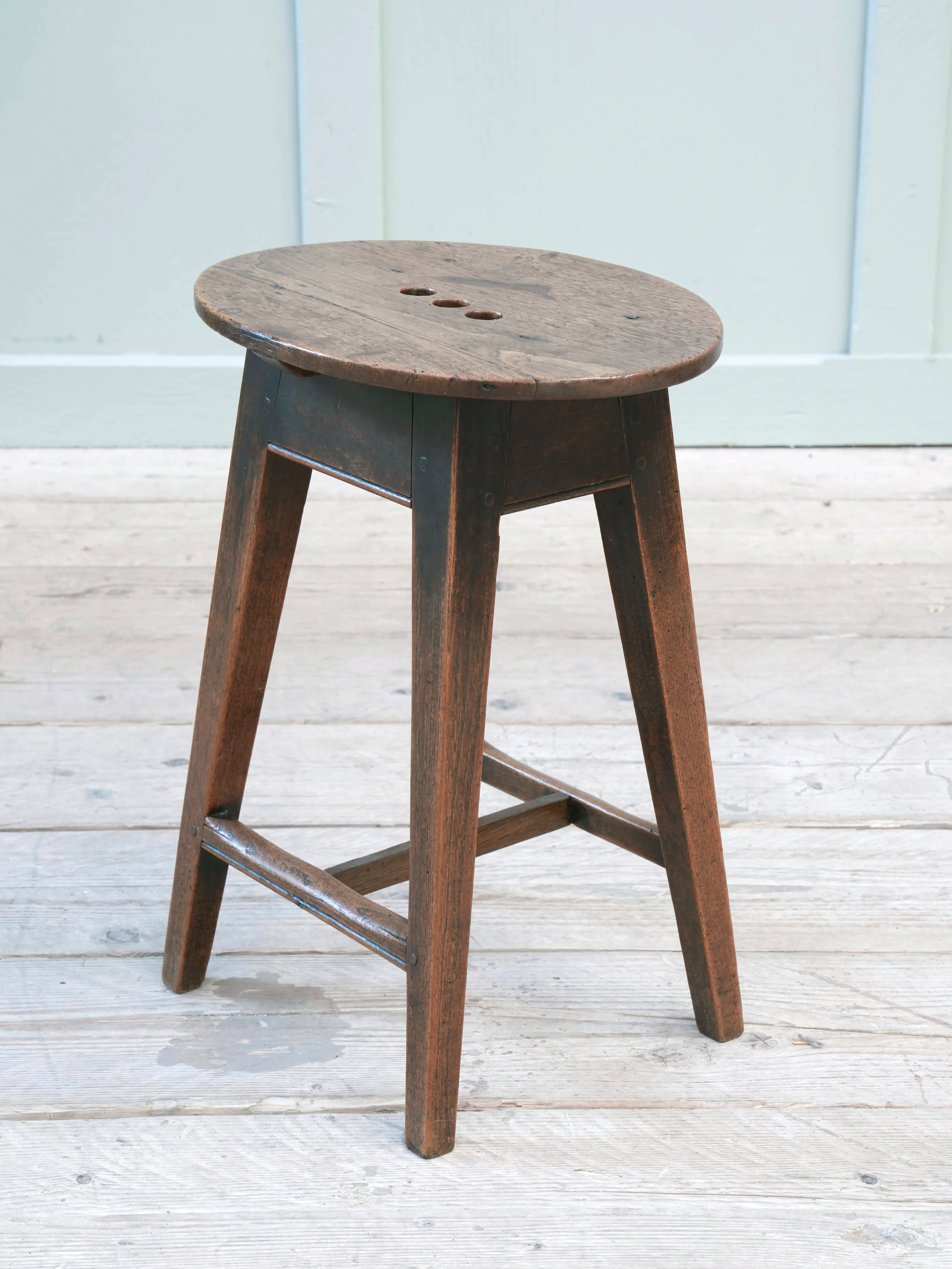A 18th Century Splayed Leg Stool - Image 2