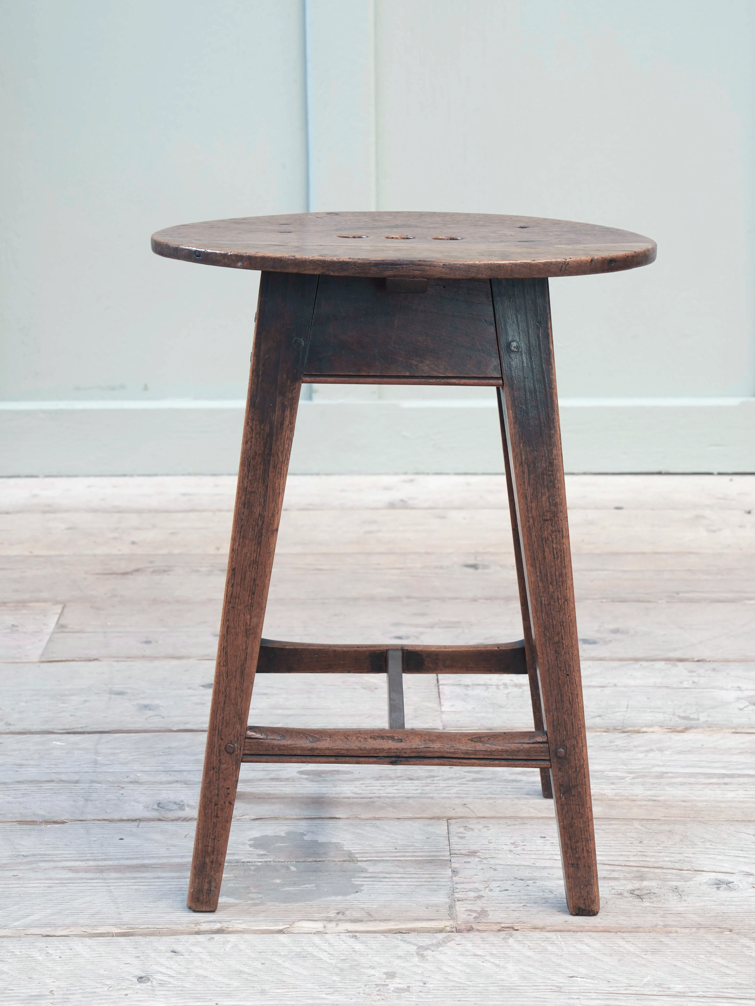 A 18th Century Splayed Leg Stool - Image 4