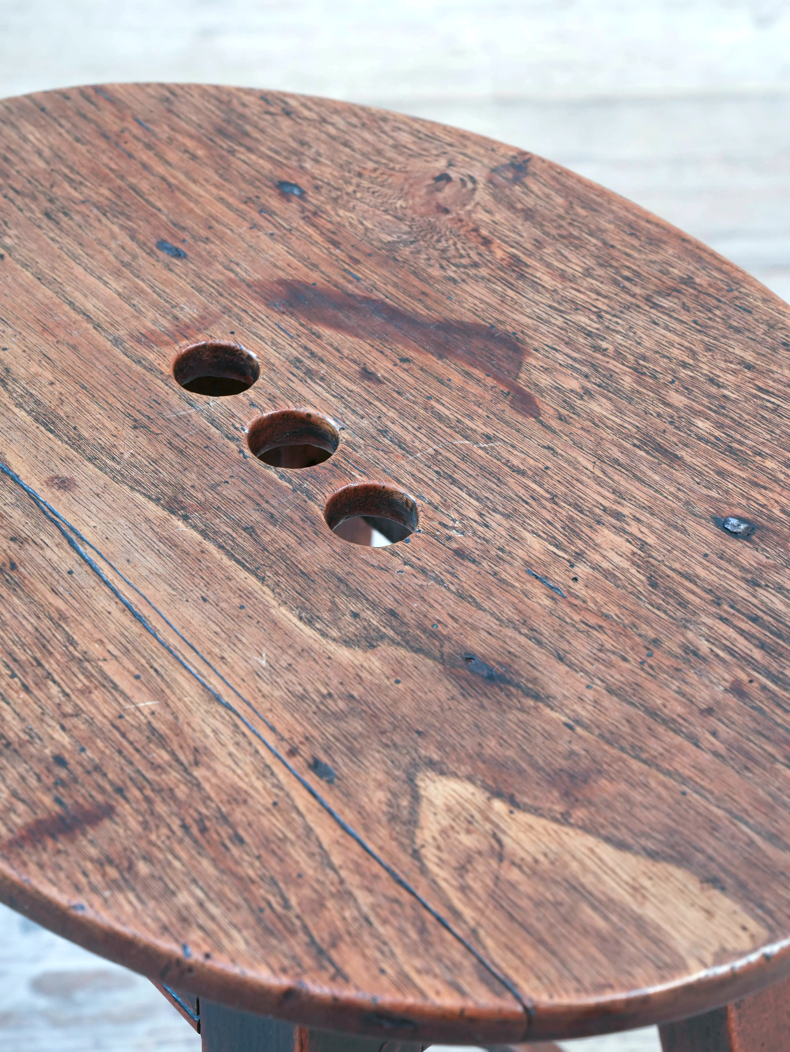 A 18th Century Splayed Leg Stool - Image 6