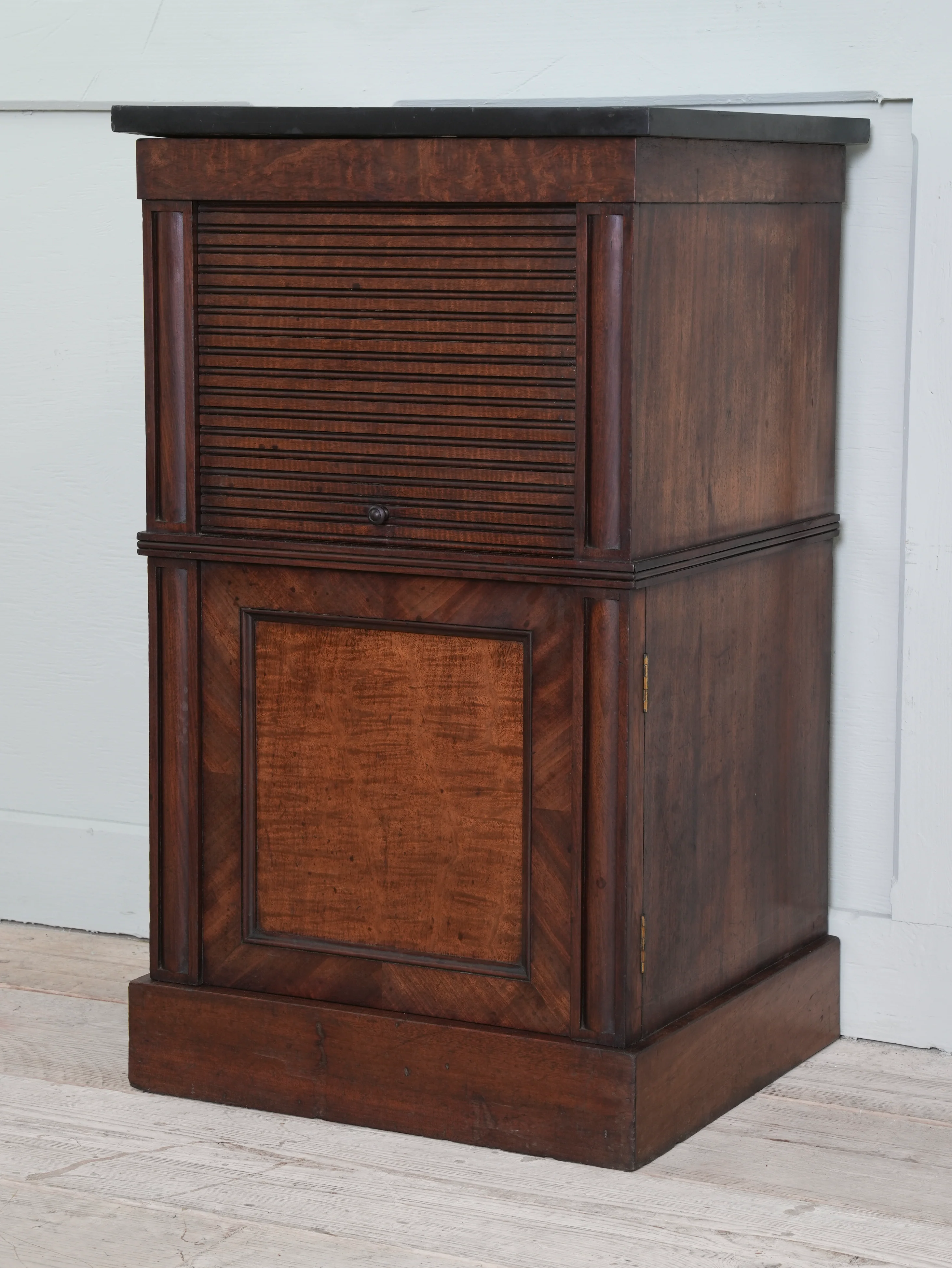 A Regency Mahogany Tambour Fronted Cabinet - Image 8
