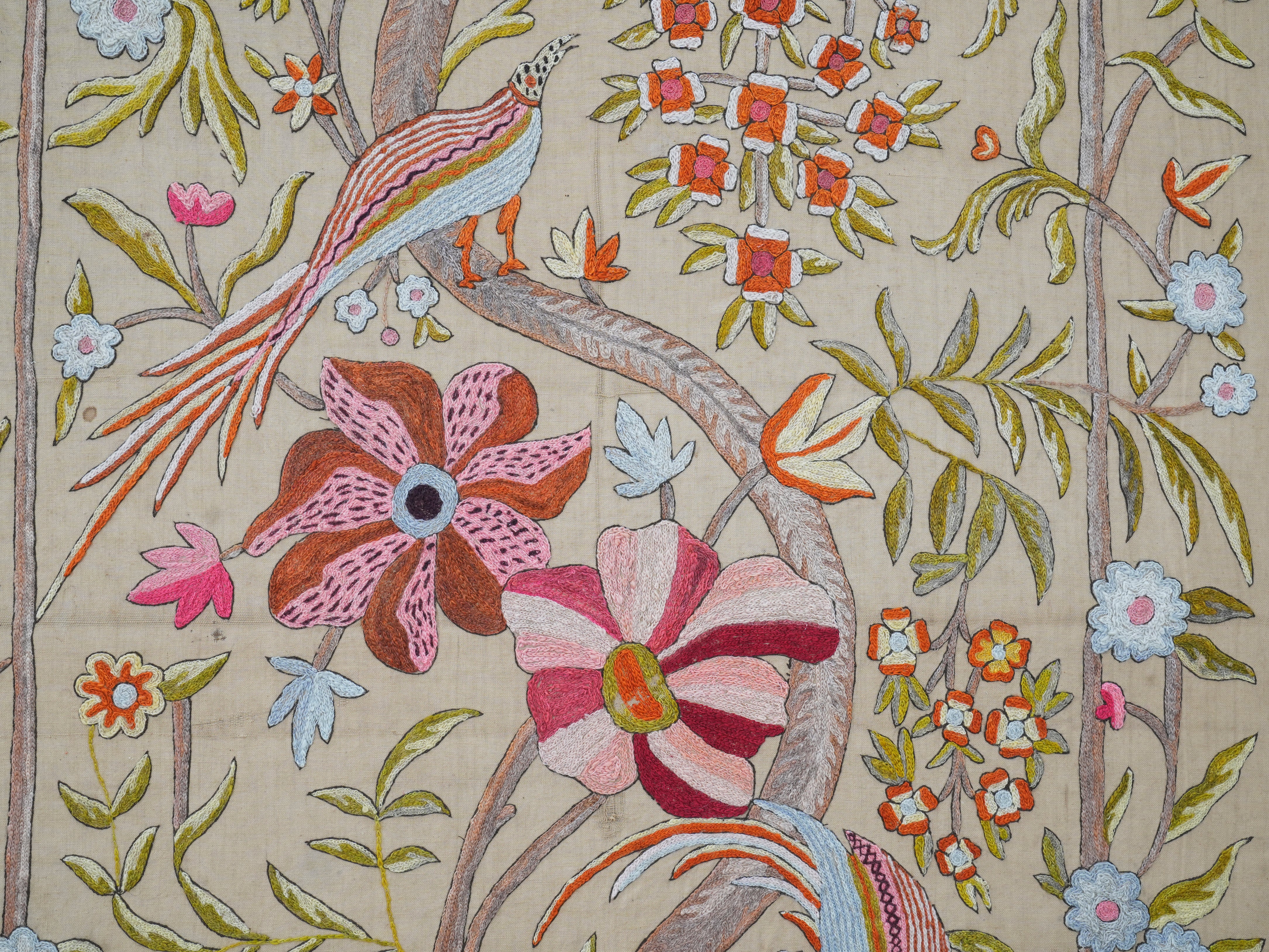 A Framed Indian Crewel Work Tapestry - Image 11