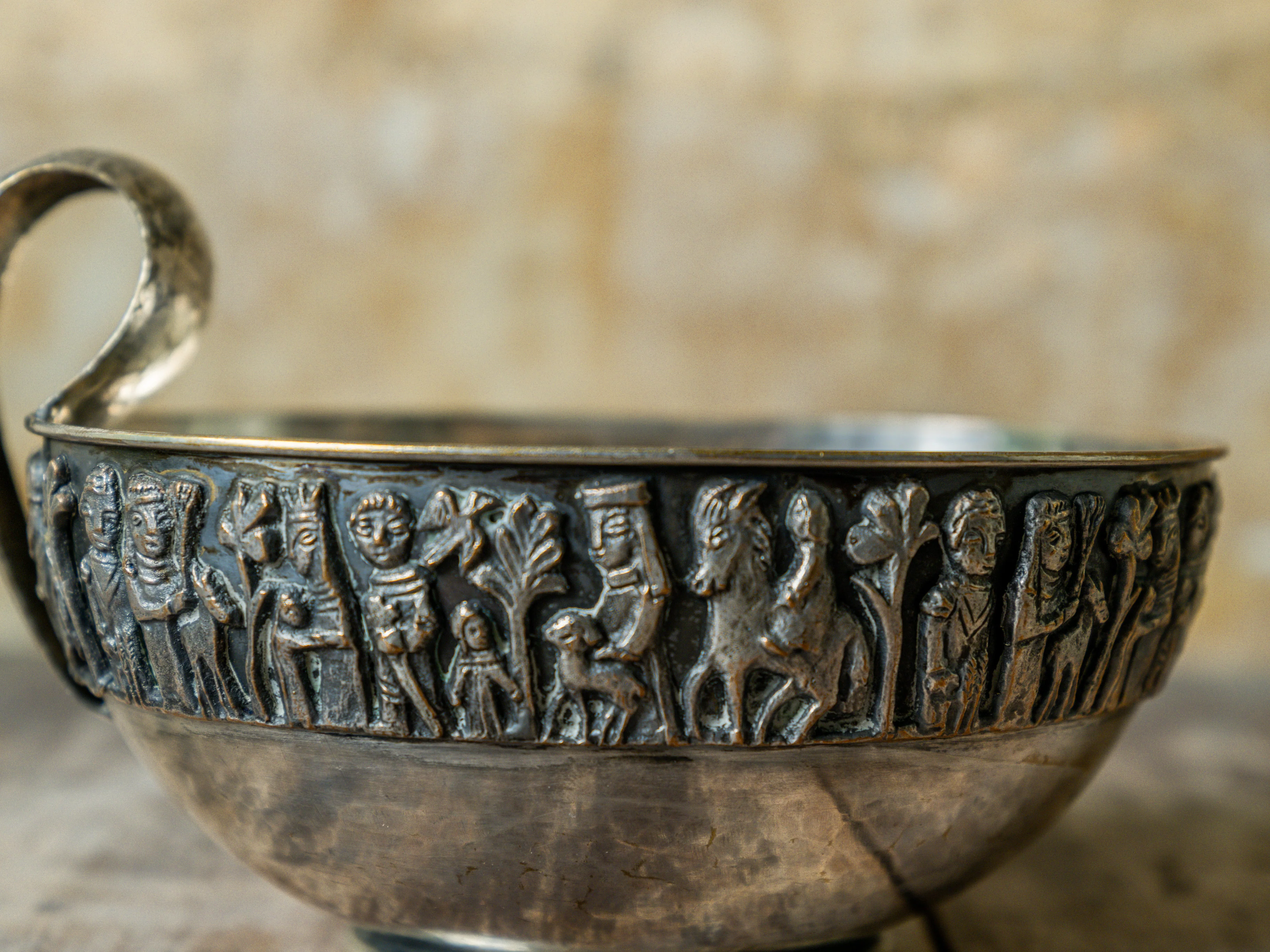 A Copper Libation Cup by Magrit Tevan - Image 2
