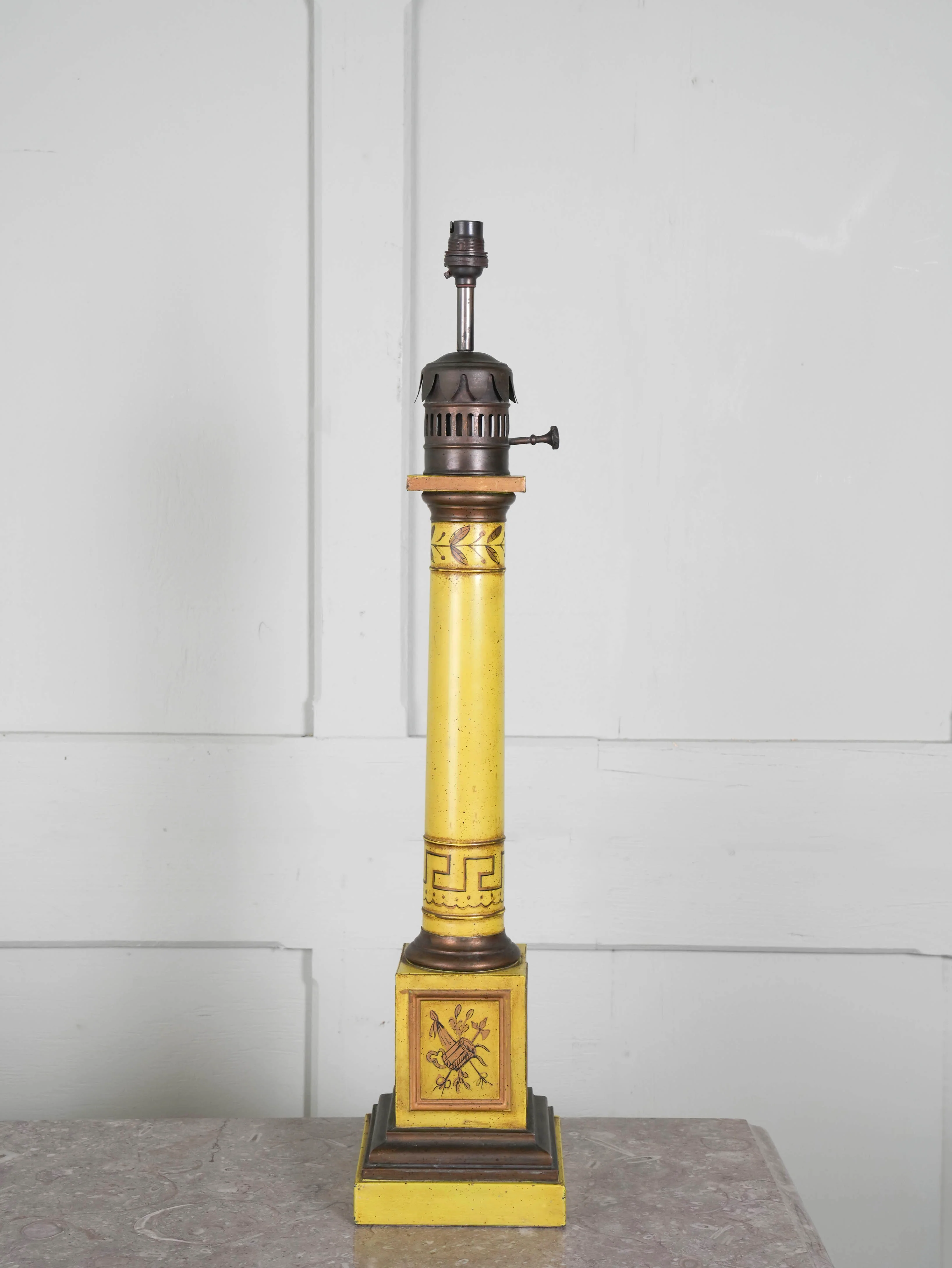 A Toleware Table Lamp - Image 2