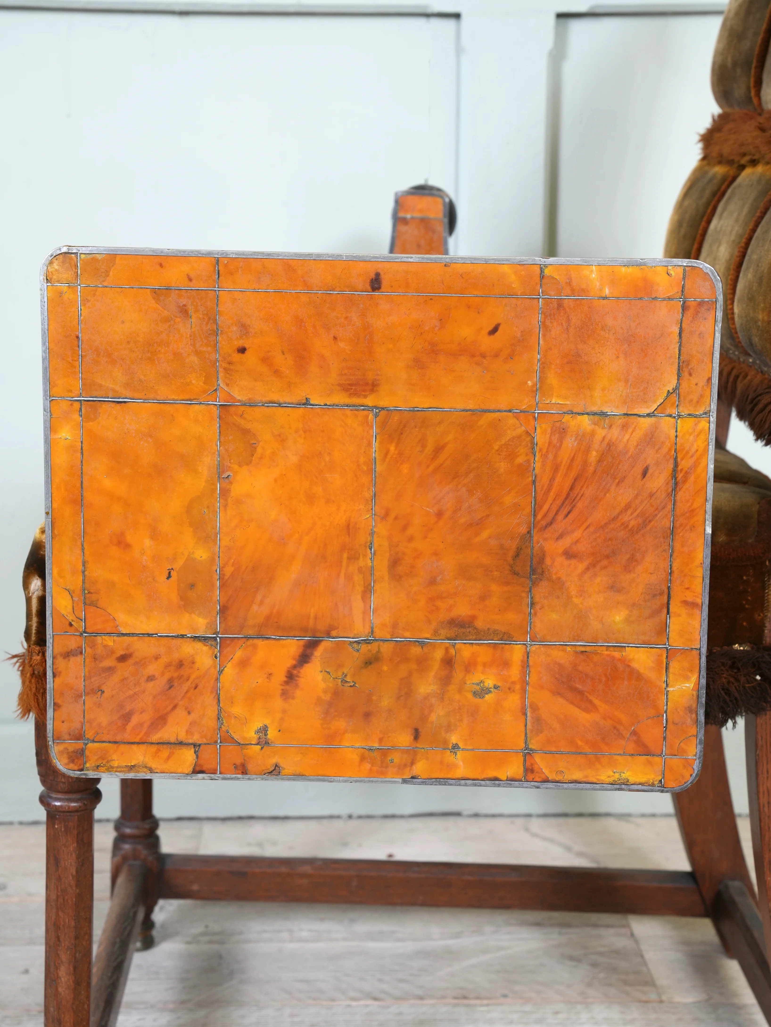 A Regency Tortoiseshell & Pewter Occasional Table - Image 15