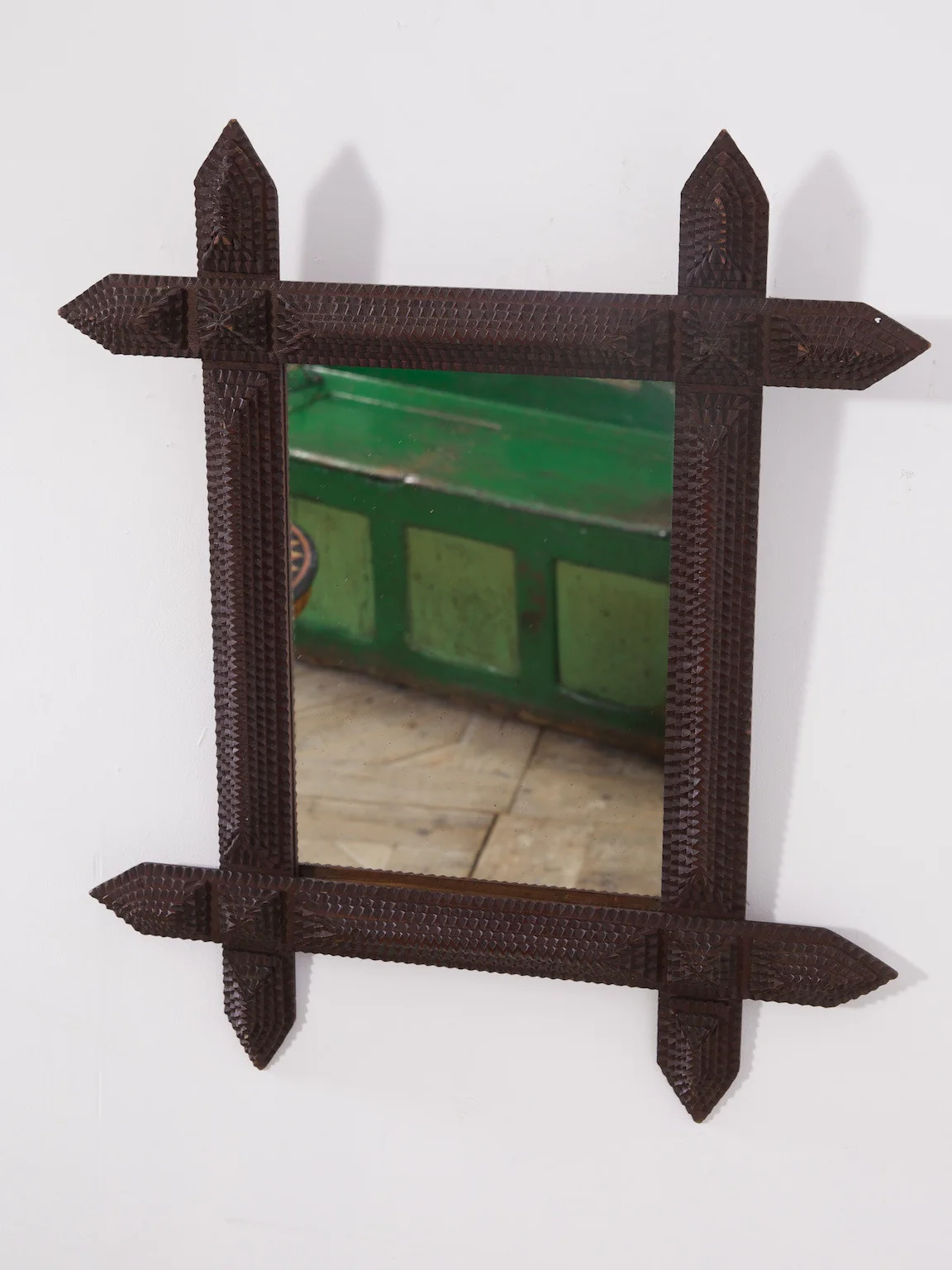 Tramp Art Mirror - Image 2