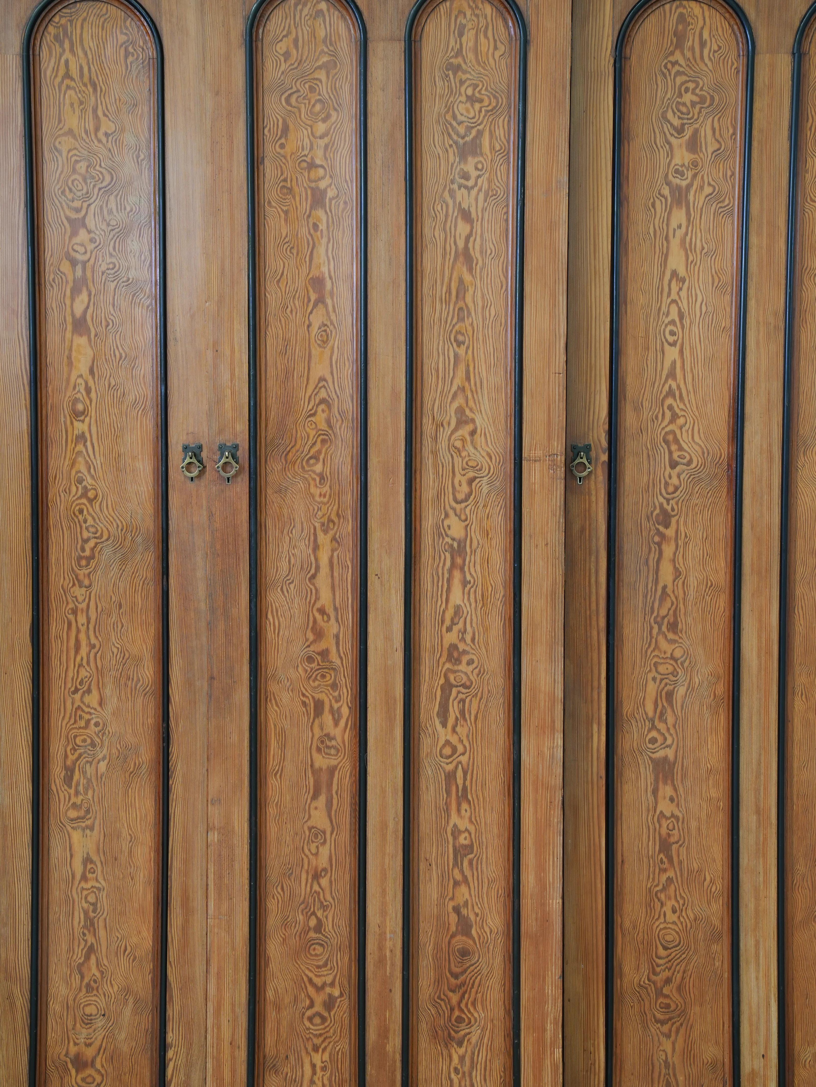 A 19th Century Baltic Pine Breakfront Wardrobe - Image 2