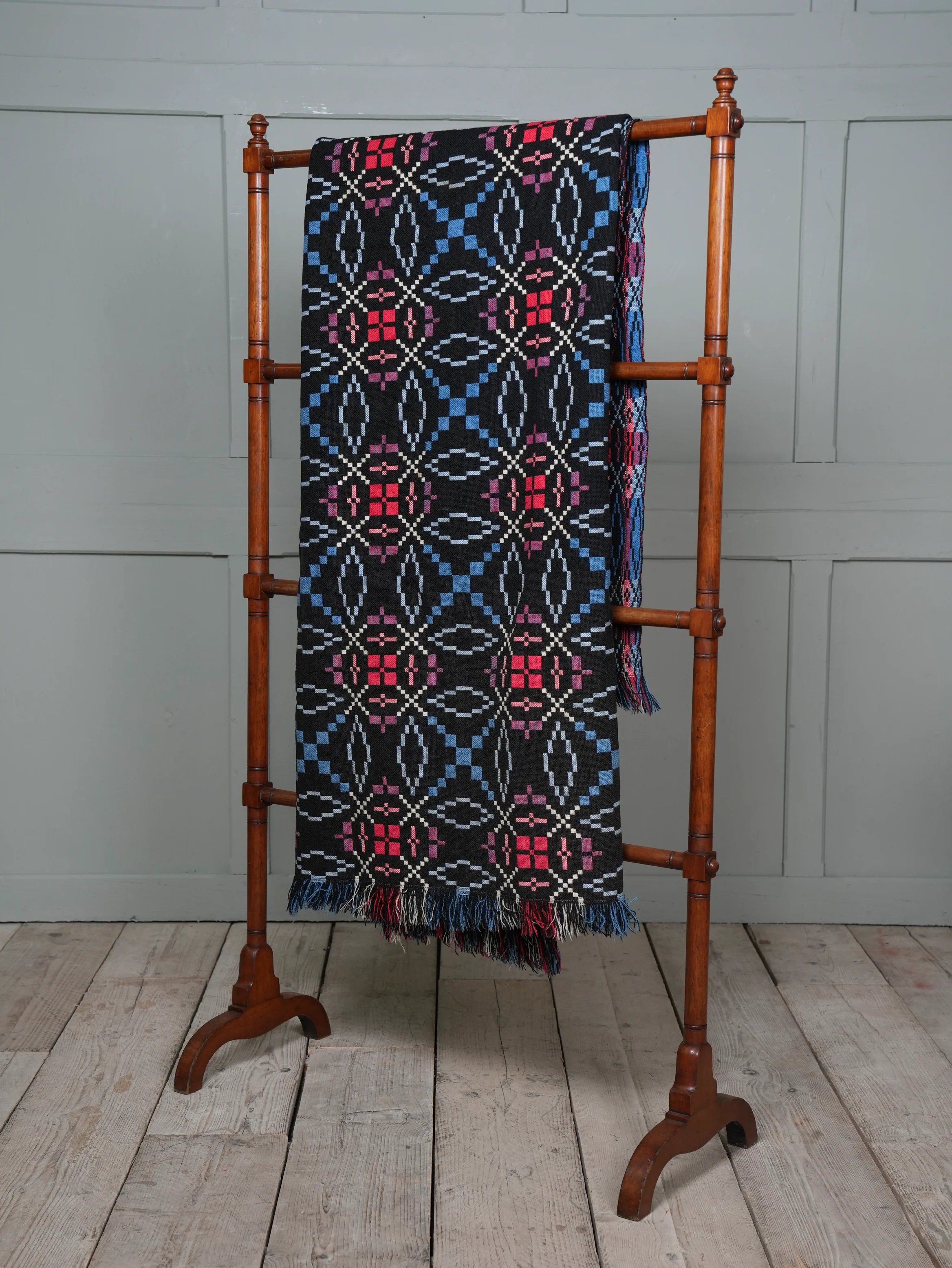 A Welsh “Liquorice Allsort” Tapestry Blanket - Image 10