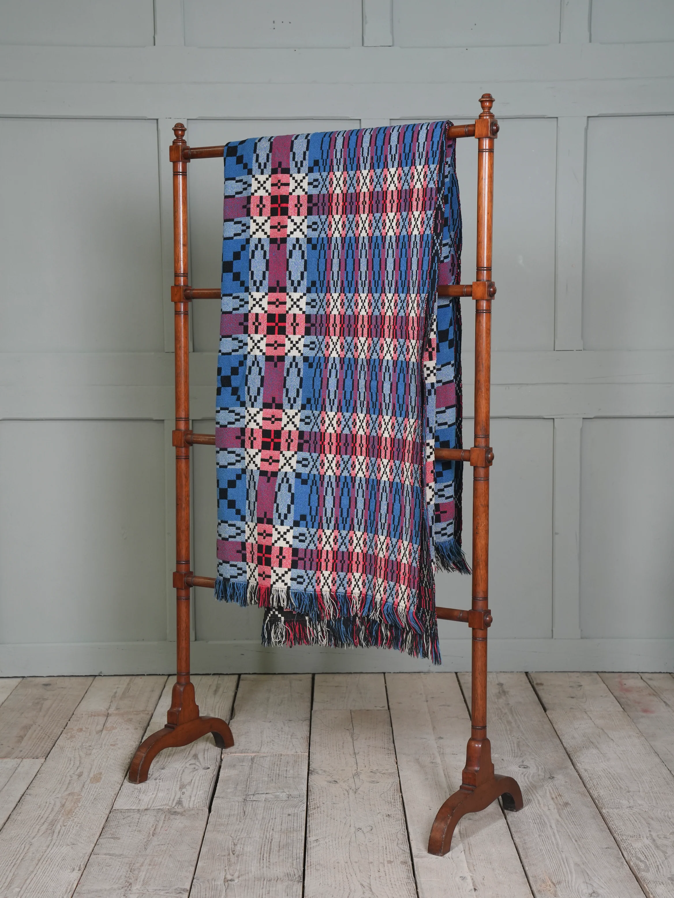 A Welsh “Liquorice Allsort” Tapestry Blanket - Image 2