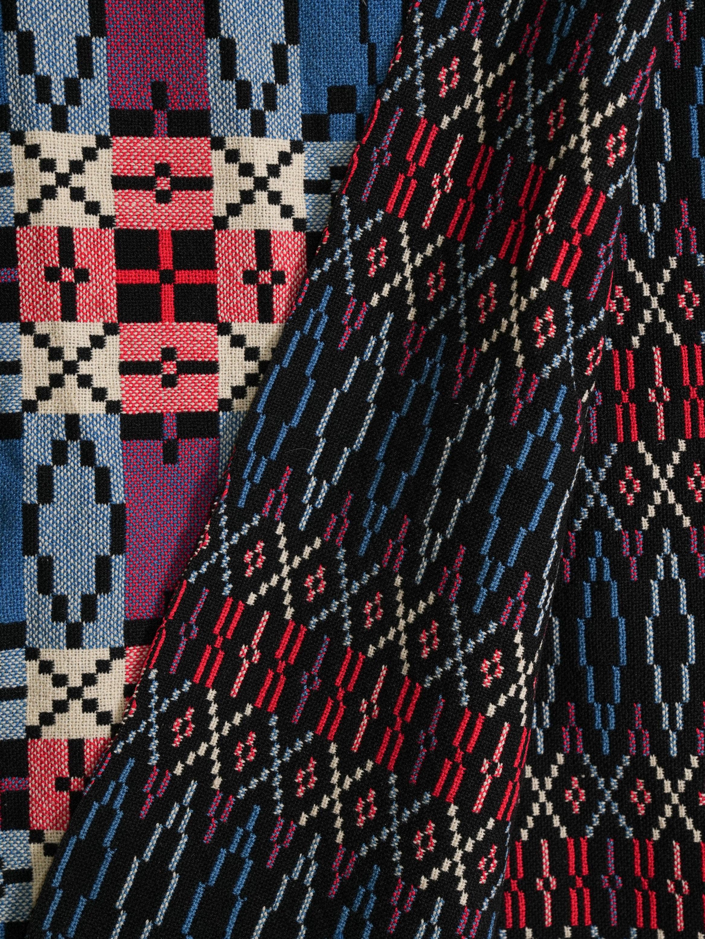 A Welsh “Liquorice Allsort” Tapestry Blanket - Image 6