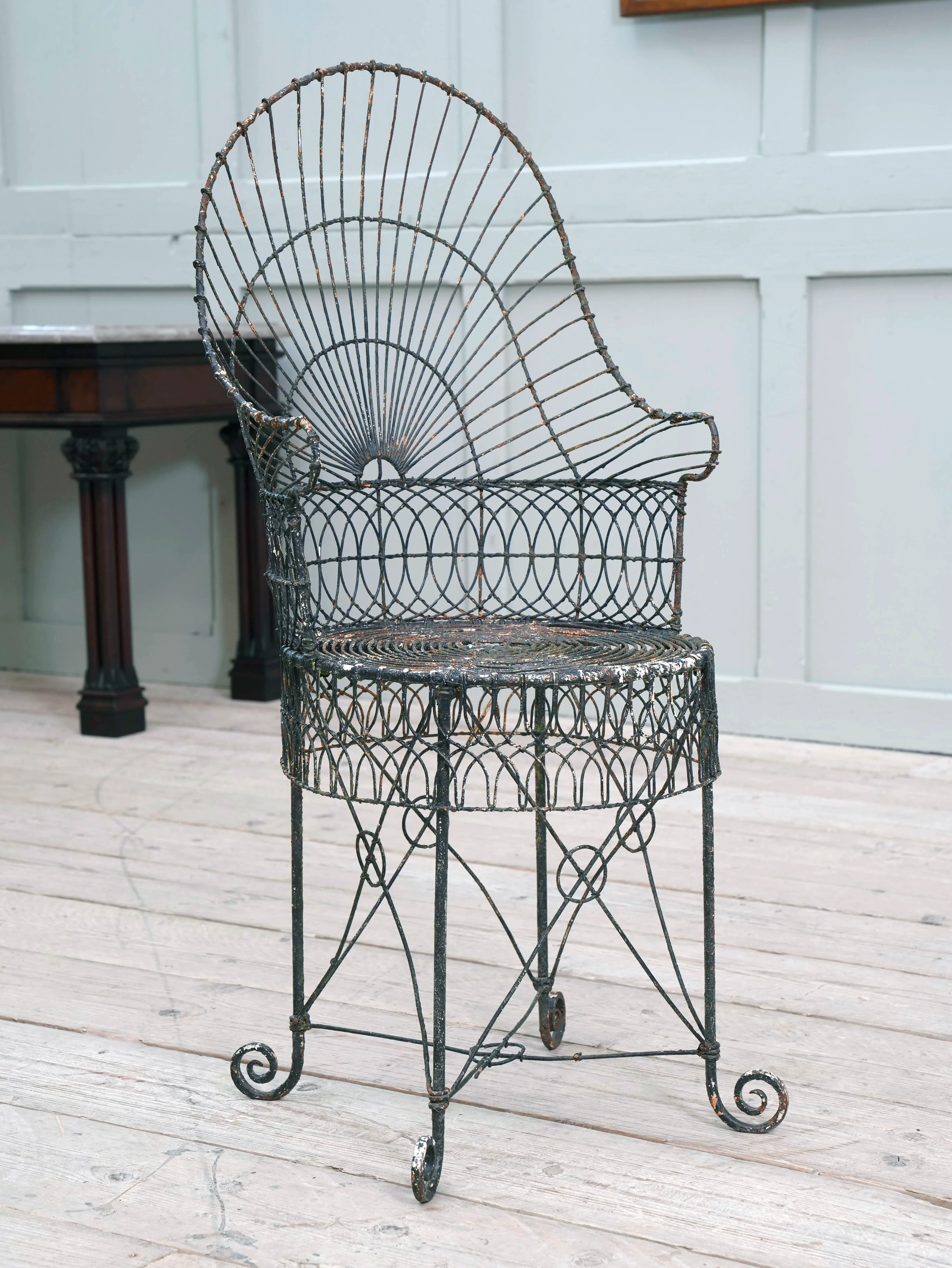 A Regency Wirework Chair - Image 4