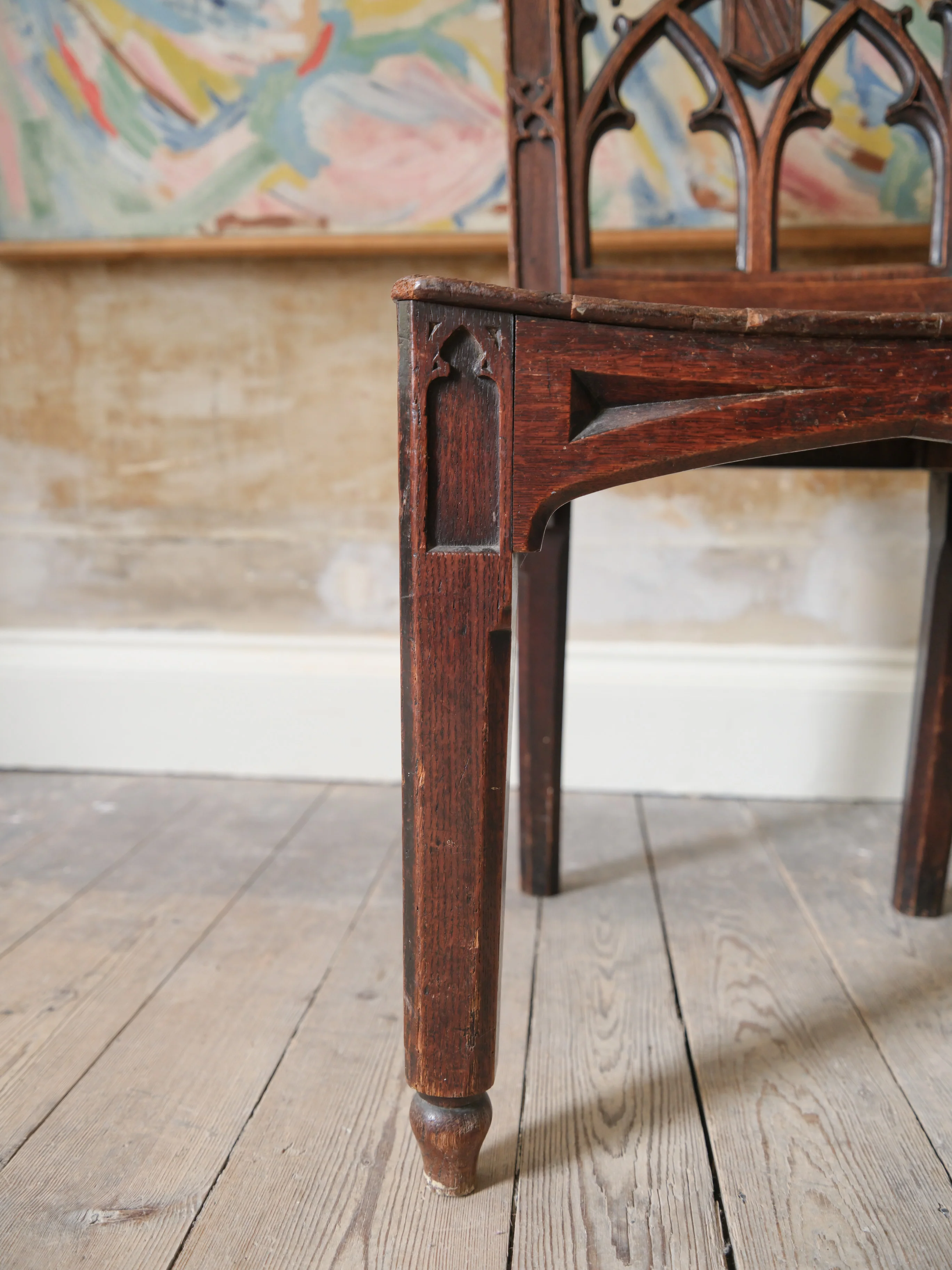 A 19th Century Gothic Revival Side Chair - Image 8